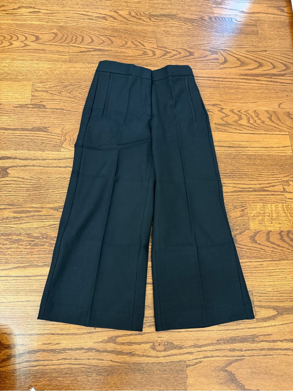 Ann Taylor Black Wide-Leg Dress Pants